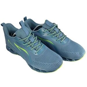 Athletic Running Sneaker Blue Green Trend Fashion Running Shoe Men Size US 10